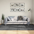 Vloerkleed 160x230 cm antraciet laagpolig
