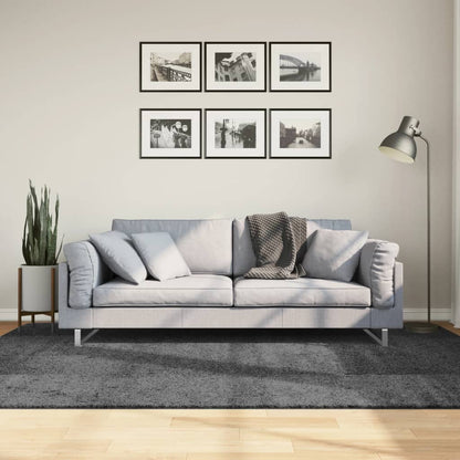 Vloerkleed Oviedo Laagpolig 160X230 Cm Antracietkleurig Donkerbruin