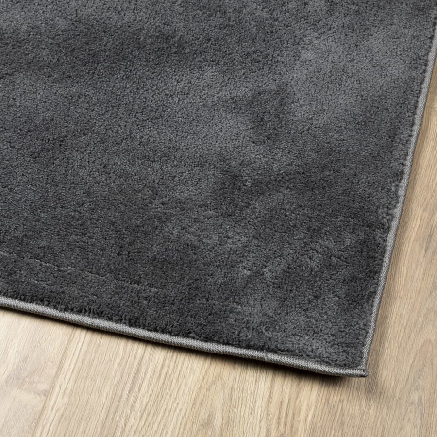 Vloerkleed Oviedo Laagpolig 240X340 Cm Antracietkleurig