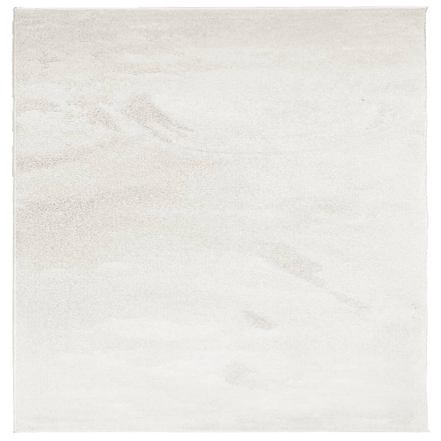 Vloerkleed Oviedo Laagpolig Beige 120 x 120 cm