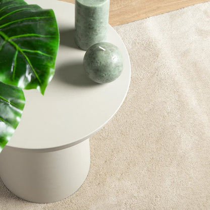 Vloerkleed Oviedo Laagpolig Beige 120 x 120 cm