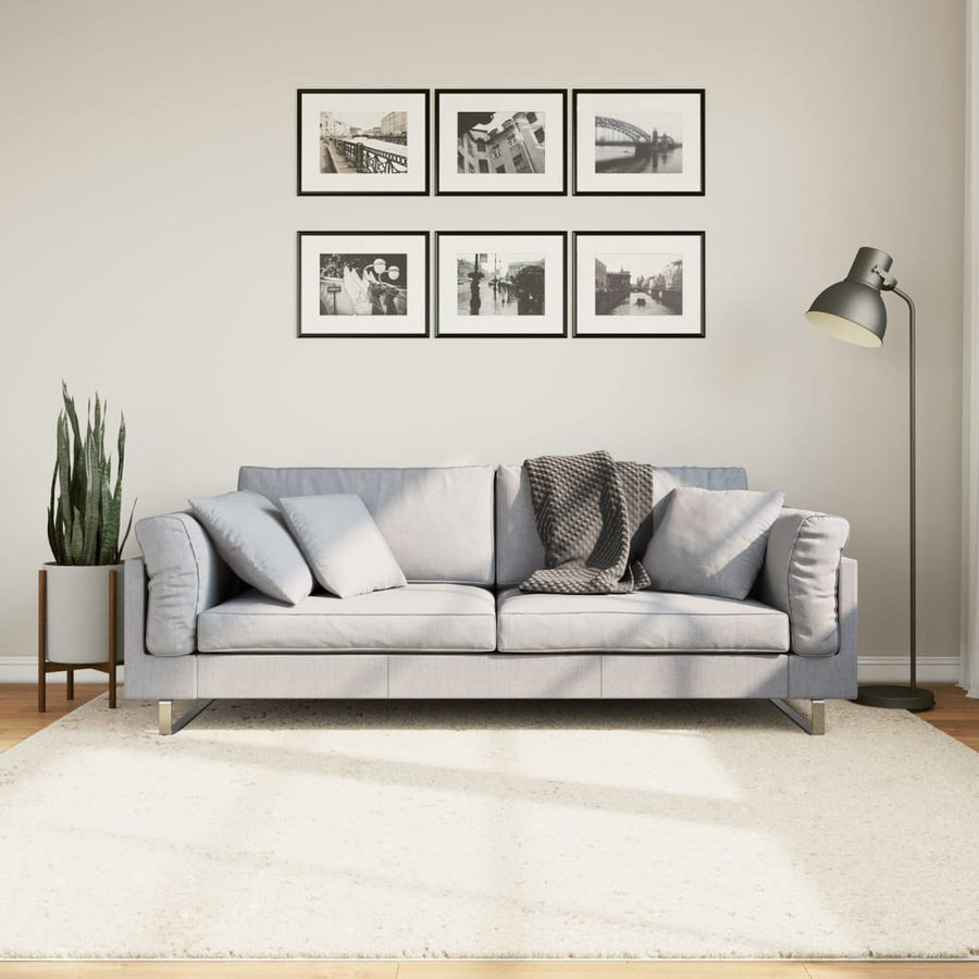 Vloerkleed Oviedo Laagpolig Beige 200 x 200 cm