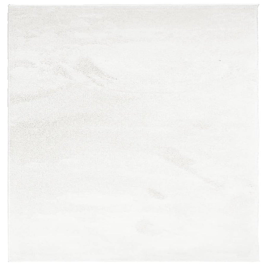 Vloerkleed Oviedo Laagpolig 120X120 Cm Crèmekleurig