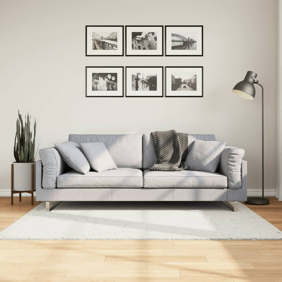 Vloerkleed Oviedo Laagpolig 120X120 Cm Crèmekleurig