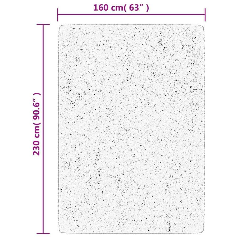 Vloerkleed Oviedo Laagpolig Kleurig Crème 160 x 230 cm