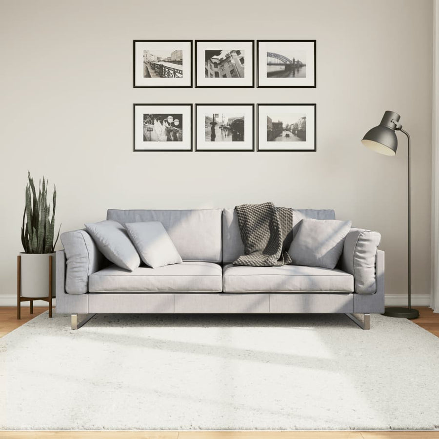 Vloerkleed Oviedo Laagpolig Kleurig Crème 200 x 200 cm
