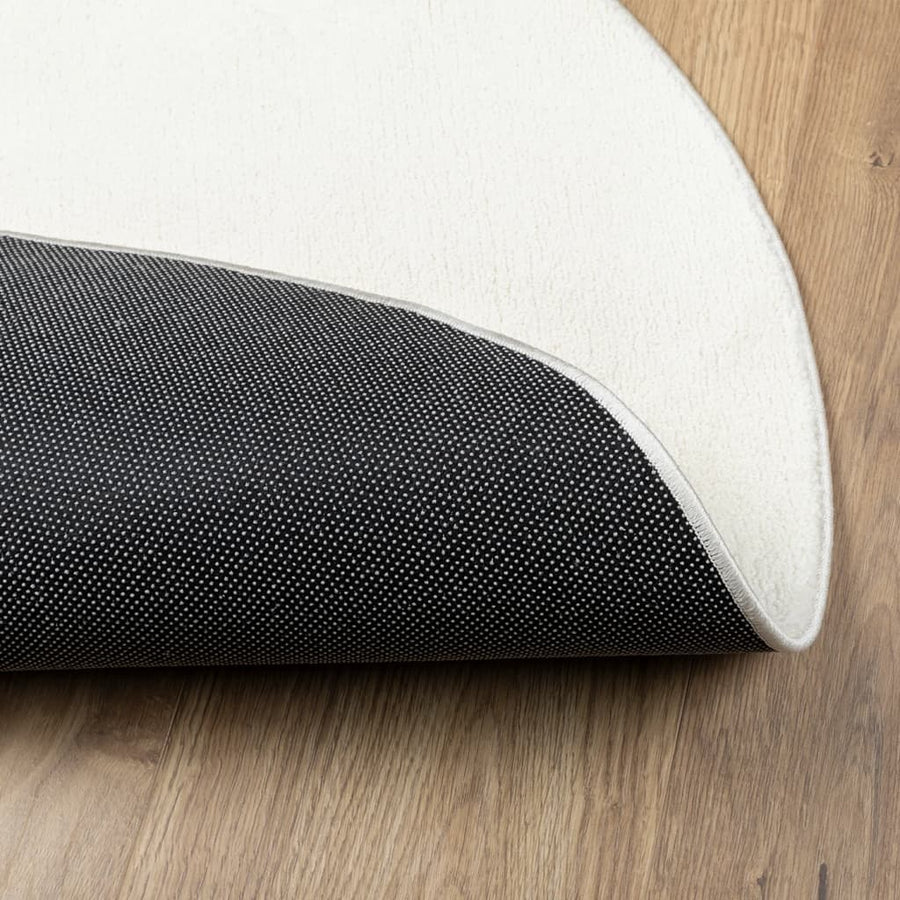 Vloerkleed Oviedo Laagpolig Kleurig Crème Ø 160 cm