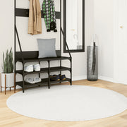 Vloerkleed Ø 160 cm crèmekleurig