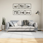 Vloerkleed Oviedo 160x230 cm grijs laagpolig