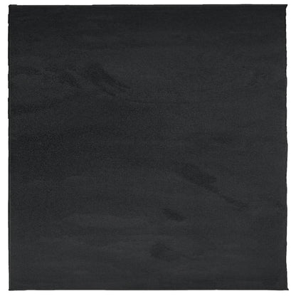 Vloerkleed Oviedo Laagpolig 120X120 Cm Zwart Groen