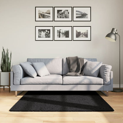 Vloerkleed Oviedo Laagpolig 120X120 Cm Zwart Groen