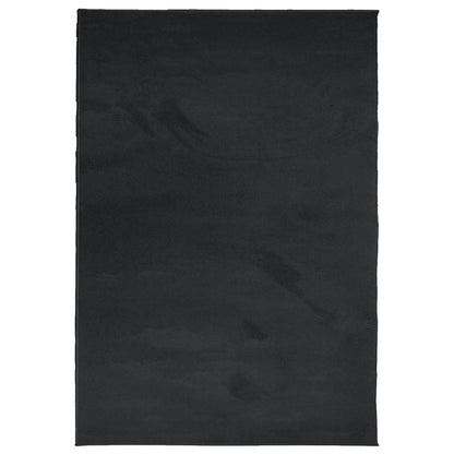 Vloerkleed Oviedo Laagpolig 160X230 Cm Zwart Donkerbruin