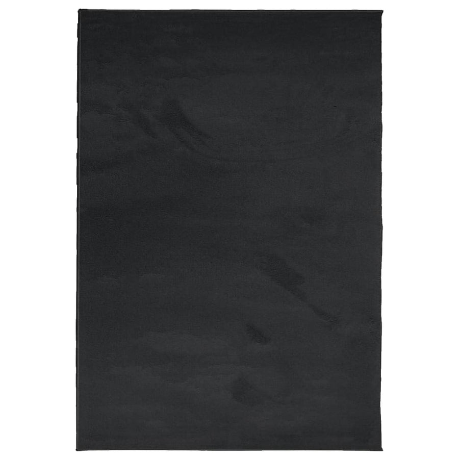 Vloerkleed Oviedo Laagpolig 160X230 Cm Zwart Donkerbruin