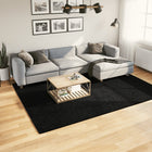 Low-pile rug OVIEDO 200x280 cm black