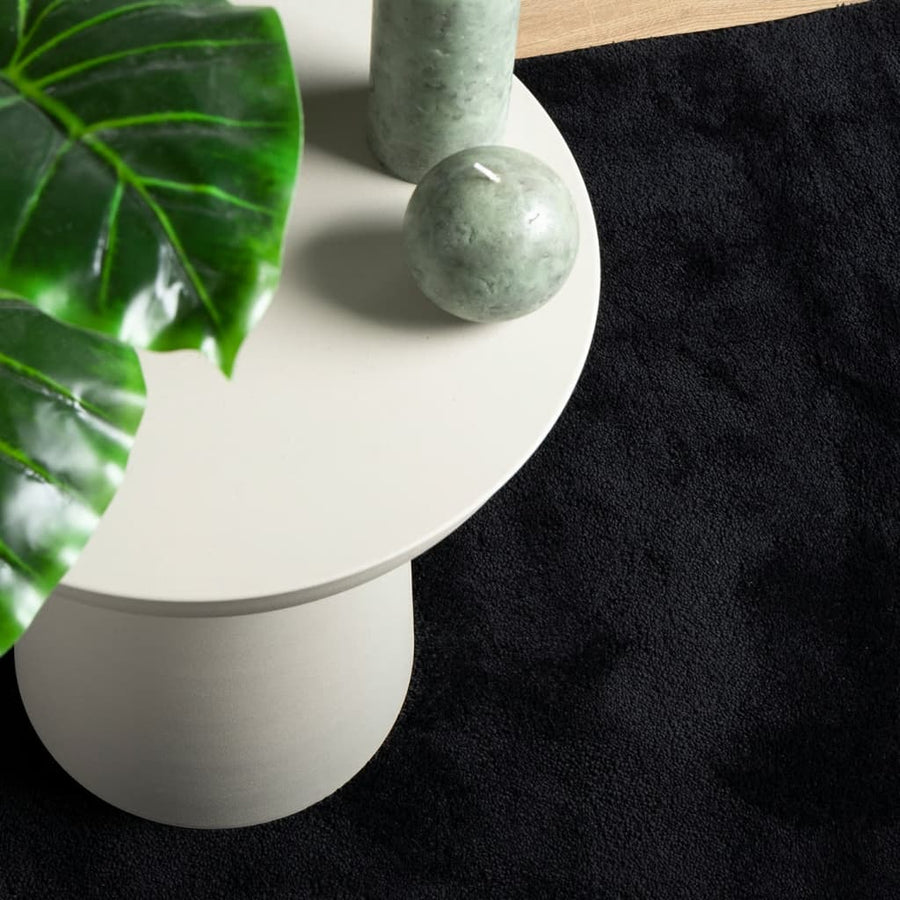 Vloerkleed Oviedo Laagpolig Zwart 240 x 240 cm