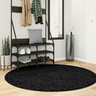 Low Pile Rug OVIEDO Ø 160 cm Black