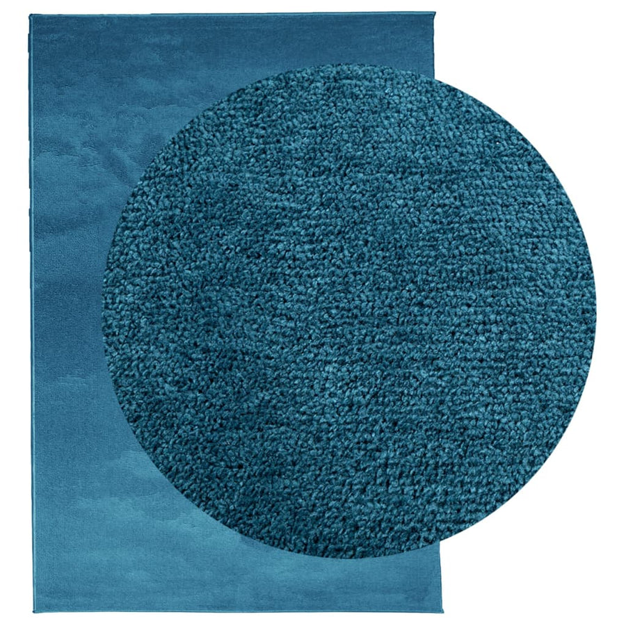 Vloerkleed Oviedo Laagpolig Turquoise 160 x 230 cm