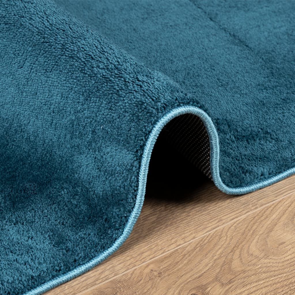Vloerkleed Oviedo Laagpolig Turquoise 160 x 230 cm