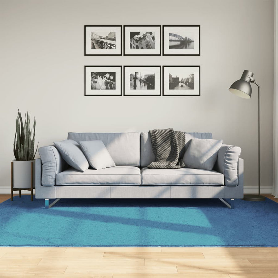 Vloerkleed Oviedo Laagpolig Turquoise 160 x 230 cm