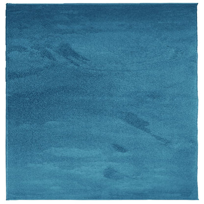 Vloerkleed OVIEDO laagpolig 240x240 cm turquoise