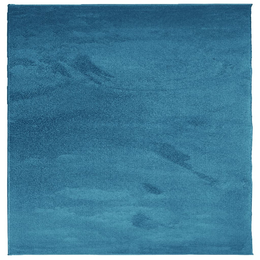 Vloerkleed OVIEDO laagpolig 240x240 cm turquoise