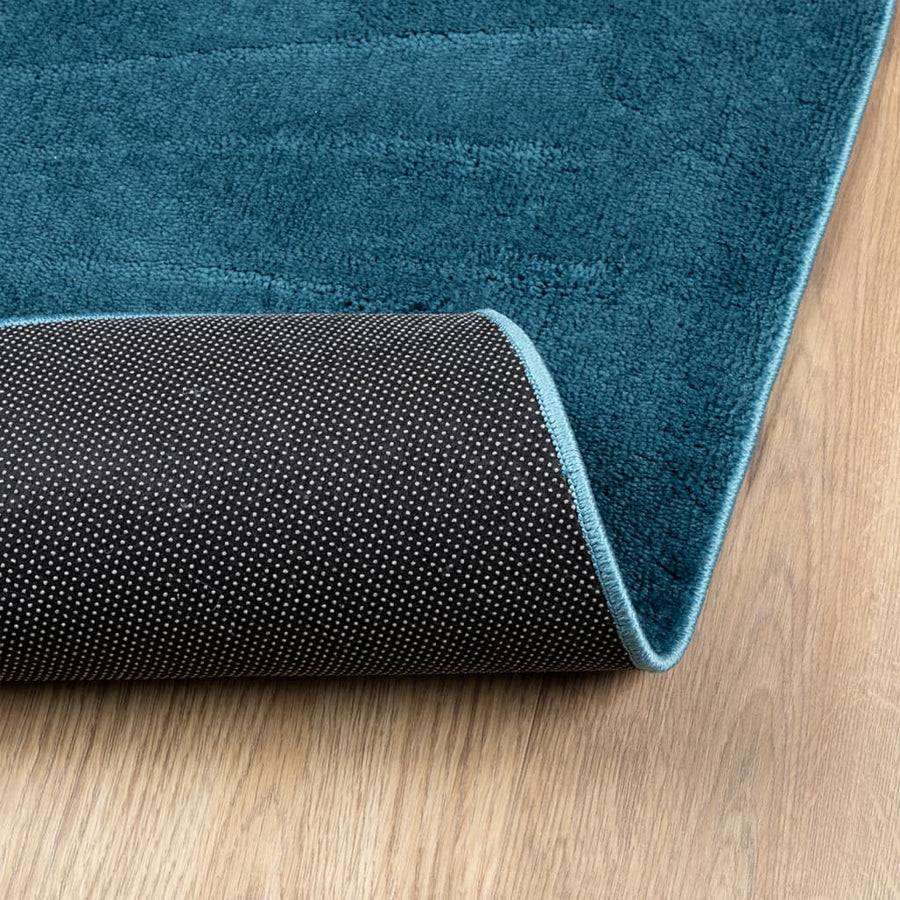 Vloerkleed OVIEDO laagpolig 240x240 cm turquoise