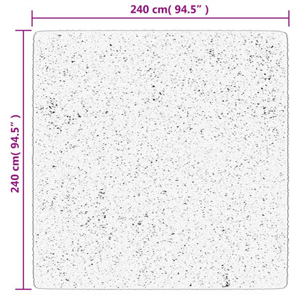 Vloerkleed OVIEDO laagpolig 240x240 cm turquoise