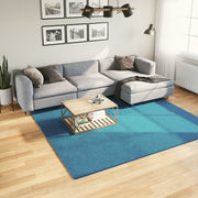 Vloerkleed 240x240 cm turquoise laagpolig polyester