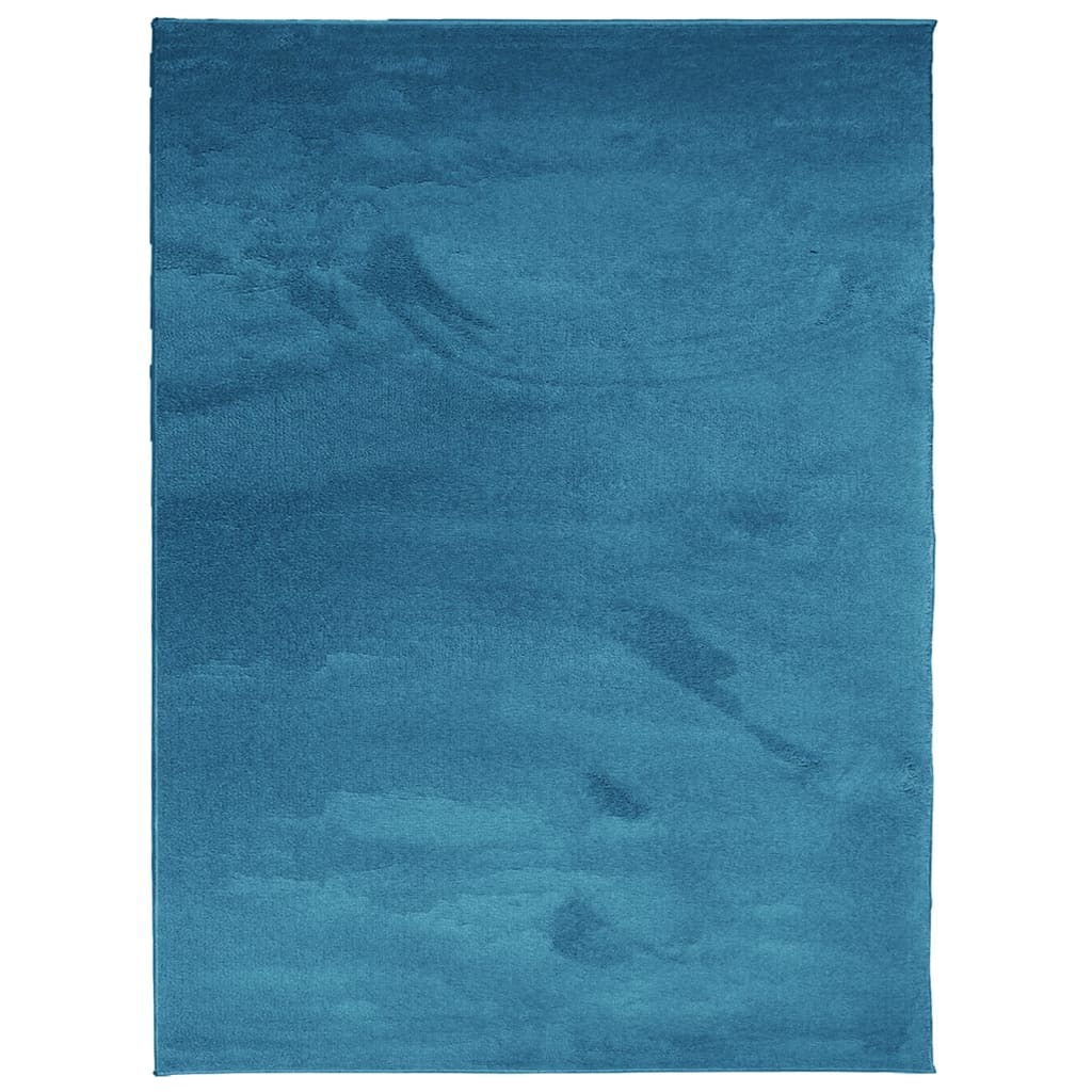Vloerkleed Oviedo Laagpolig Turquoise 240 x 340 cm