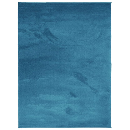 Vloerkleed Oviedo Laagpolig Turquoise 240 x 340 cm