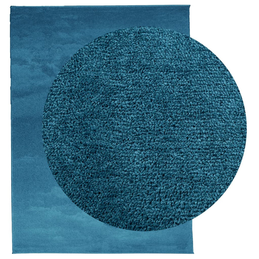 Vloerkleed Oviedo Laagpolig Turquoise 240 x 340 cm