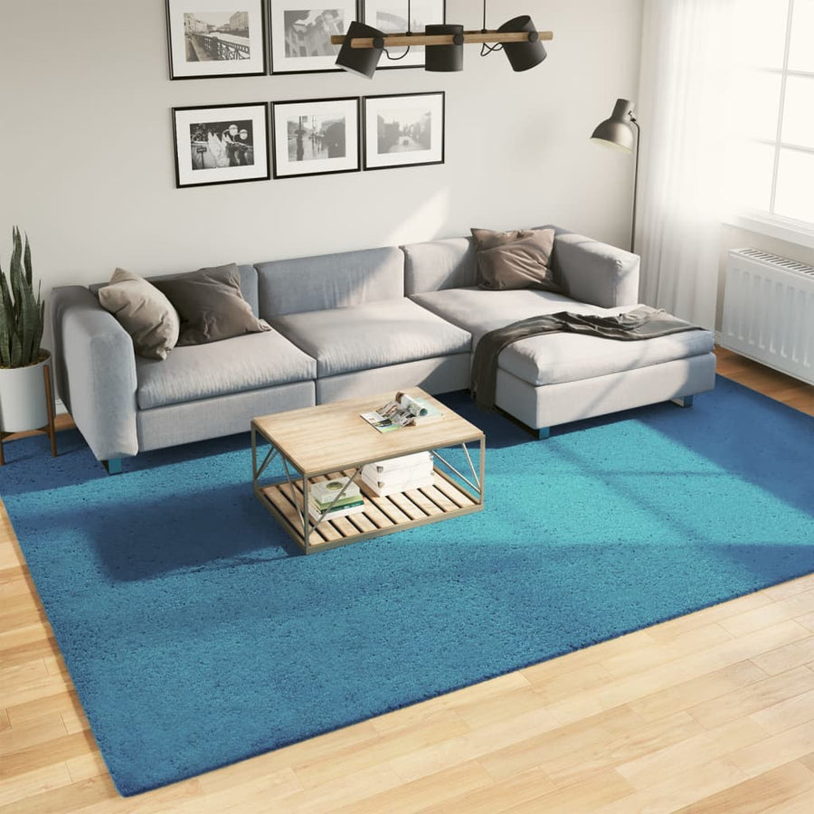 Vloerkleed Oviedo Laagpolig Turquoise 240 x 340 cm