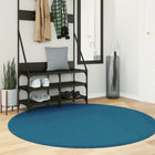 Rug OVIEDO low pile Ø 160 cm turquoise
