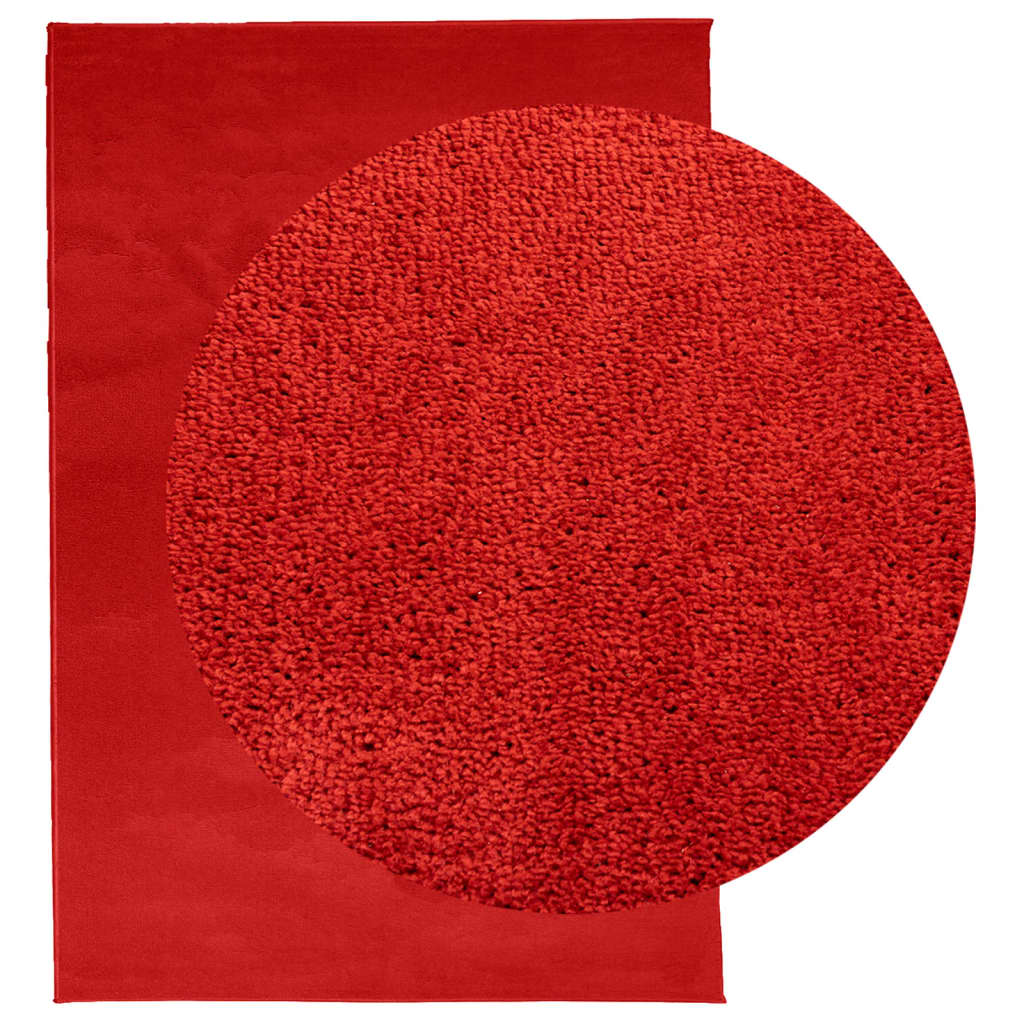 Vloerkleed OVIEDO laagpolig 160x230 cm rood