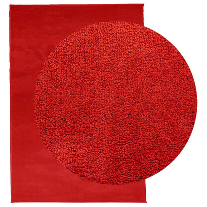 Vloerkleed OVIEDO laagpolig 160x230 cm rood