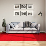 Vloerkleed 160x230 cm rood laagpolig polyester