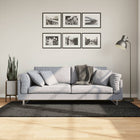 Vloerkleed hoogpolig glanzend 100x200 cm antraciet