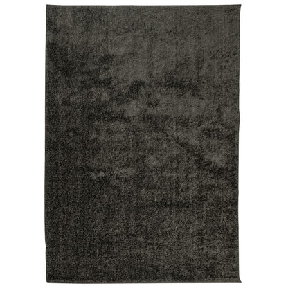Vloerkleed ISTAN hoogpolig glanzend 120x170 cm antracietkleurig 120 x 170 cm Antraciet