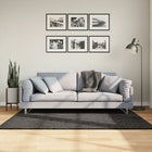 Vloerkleed 120x170 cm hoogpolig glanzend antraciet