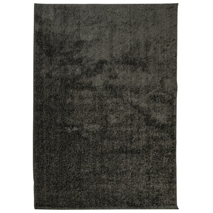 Vloerkleed ISTAN hoogpolig glanzend 140x200 cm antracietkleurig 140 x 200 cm Antraciet