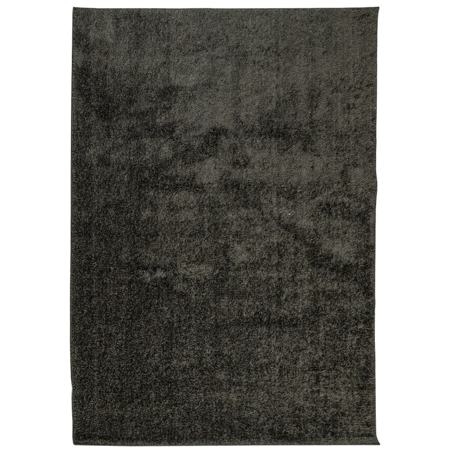 Vloerkleed ISTAN hoogpolig glanzend 140x200 cm antracietkleurig 140 x 200 cm Antraciet