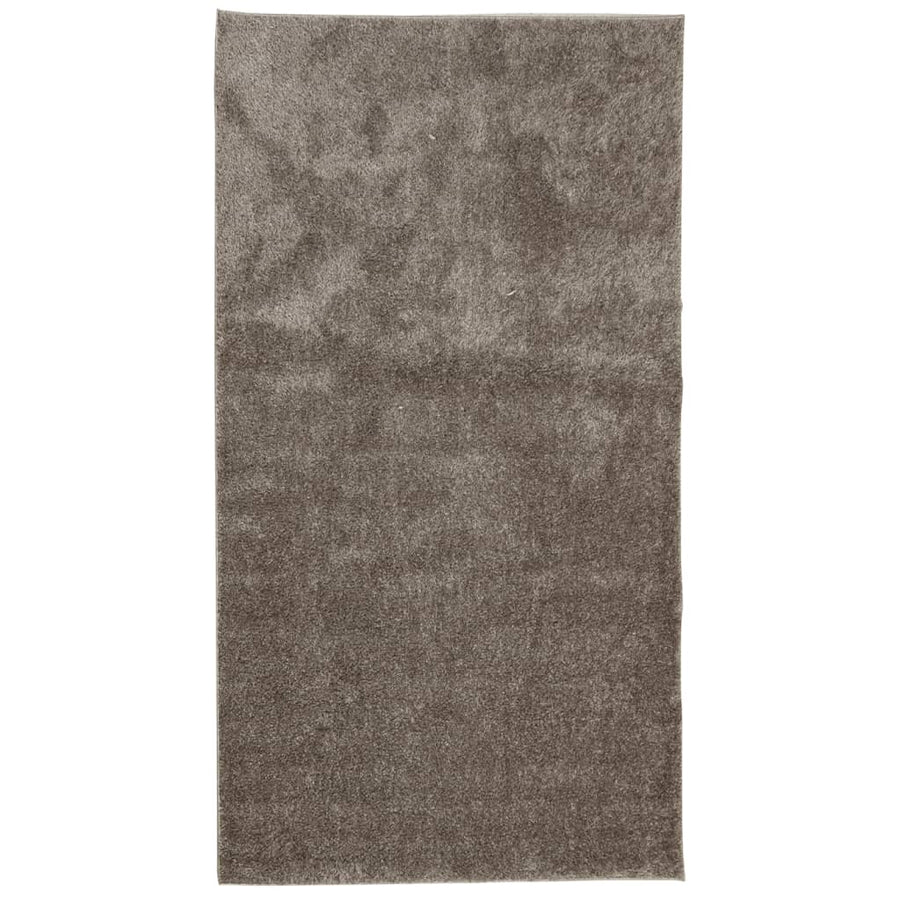Vloerkleed Istan Hoogpolig Glanzend Grijs 80 x 150 cm