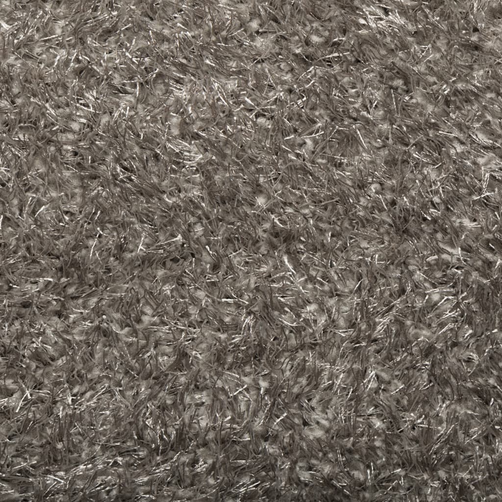 Vloerkleed Istan Hoogpolig Glanzend Grijs 80 x 150 cm