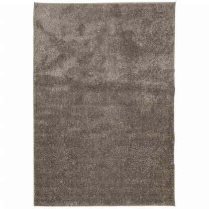Vloerkleed ISTAN hoogpolig glanzend 120x170 cm grijs 120 x 170 cm Grijs