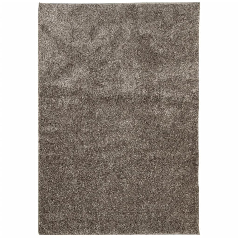 Vloerkleed ISTAN hoogpolig glanzend 120x170 cm grijs 120 x 170 cm Grijs