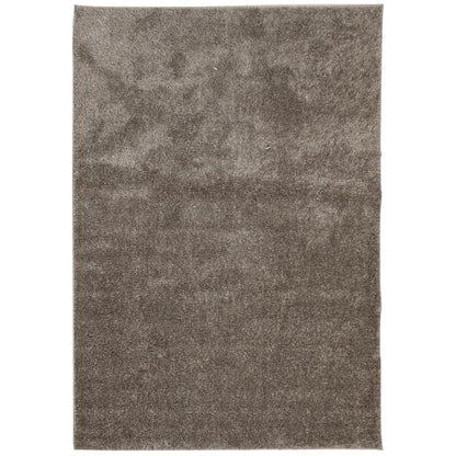 Vloerkleed ISTAN hoogpolig glanzend 160x230 cm grijs 160 x 230 cm Grijs