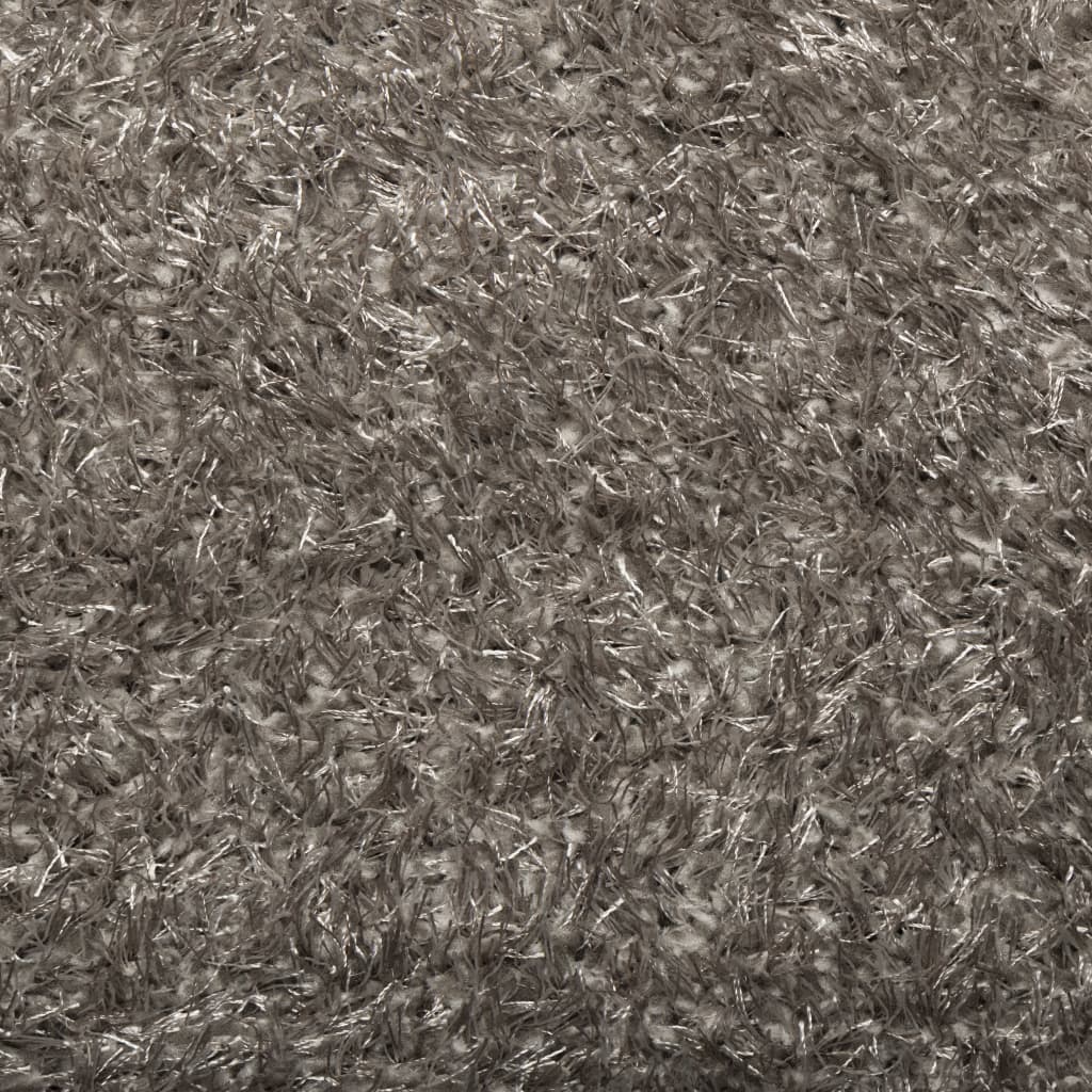 Vloerkleed ISTAN hoogpolig glanzend 160x230 cm grijs 160 x 230 cm Grijs