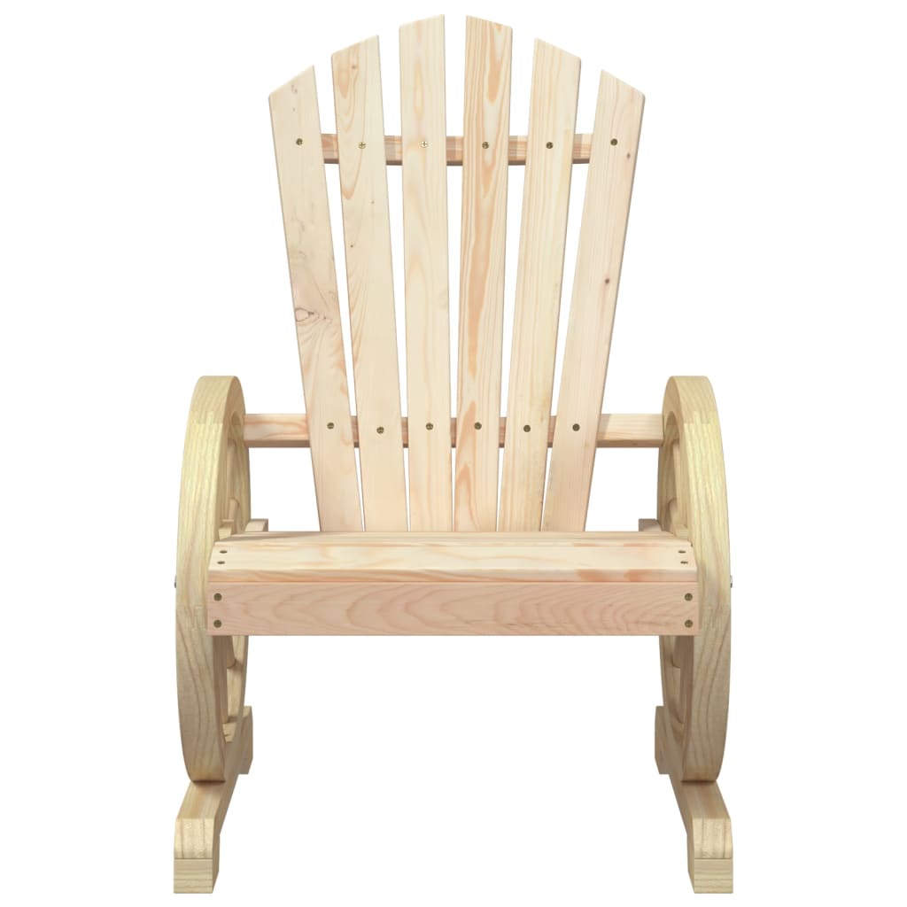 Tuinstoelen 4 St Adirondack Massief Vurenhout Zwart En Crème