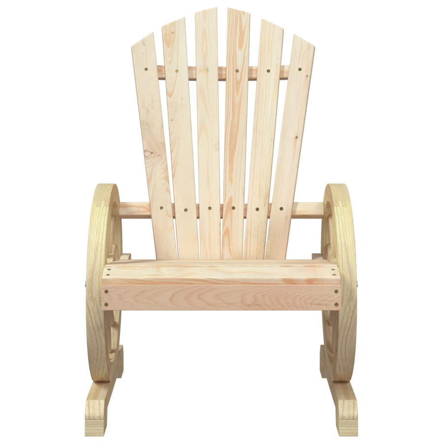 Tuinstoelen 4 St Adirondack Massief Vurenhout Zwart En Crème