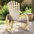 Garden chairs 4 pc Adirondack solid spruce